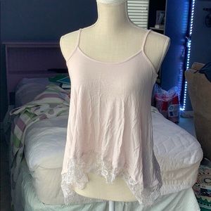 light pink spaghetti strap